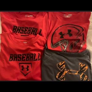 4 Under Armour t-shirts